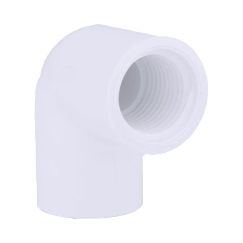 Charlotte Pipe Schedule 40 1/2 in. FPT X 1/2 in. D FPT PVC Elbow 1 pk (Pack of 25)