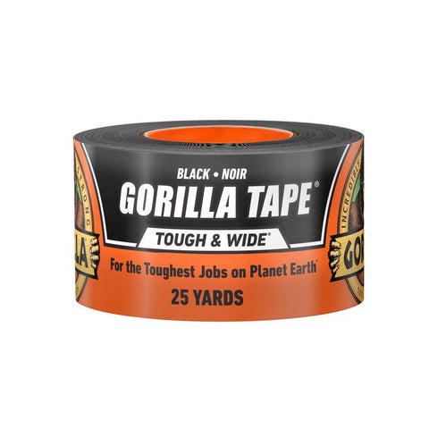Gorilla 2.88 in. W X 25 yd L Black Duct Tape