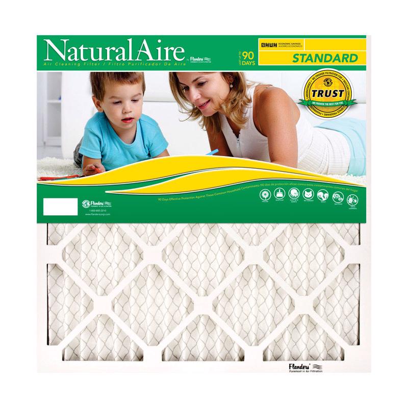 NaturalAire 12 in. W X 20 in. H X 1 in. Synthetic 8 MERV Pleated Air Filter 1 pk (Pack of 12)