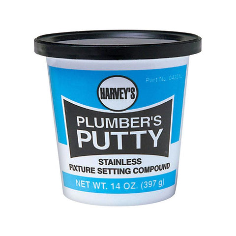 Harvey's Gray Plumbers Putty 14 oz (Pack of 24)