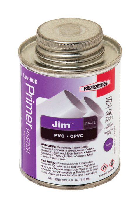 RectorSeal Jim Purple Primer For CPVC/PVC 4 oz