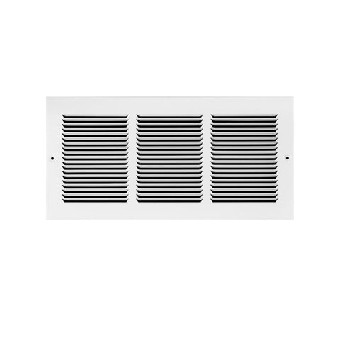Tru Aire 6 in. H X 14 in. W 1-Way Powder Coat White Steel Floor Baseboard Register