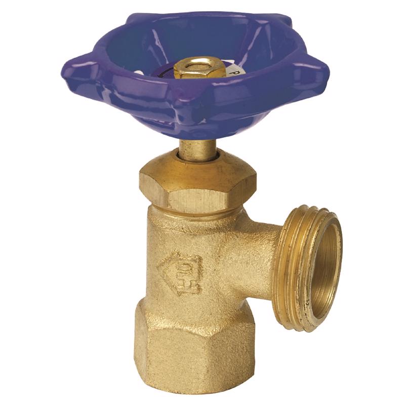 Homewerks 1/2 in. FIP 3/4 in. Garden Hose Thread Brass Boiler Drain