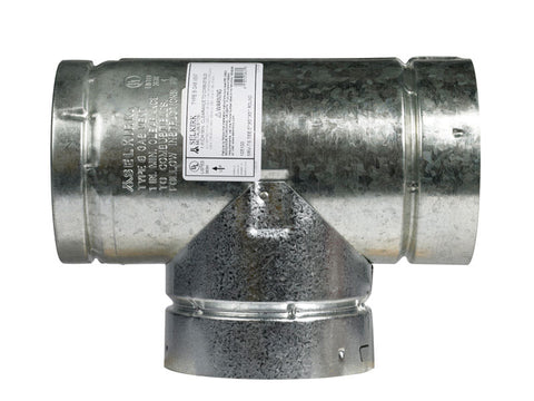 Selkirk 5 in. X 5 in. X 5 in. Aluminum/Galvanized Steel Stove Pipe Tee Cap Flow Tee (Pack of 2)
