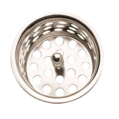 Plumb Pak 1-1/2 in. D Chrome-Plated Silver Stainless Steel Sink Strainer