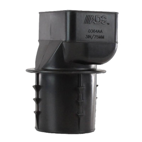 Advanced Drainage Systems 3-1/4 in. Barb X 2 in. D Barb Polyethylene 3 in. Downspout Adapter 1 pk