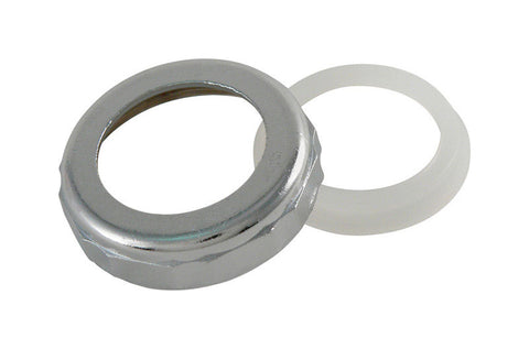 Plumb Pak Slip Joint Nut and Washer For Universal 1-1/2 x 1-1/4 in. Silver Diecast 1 pc