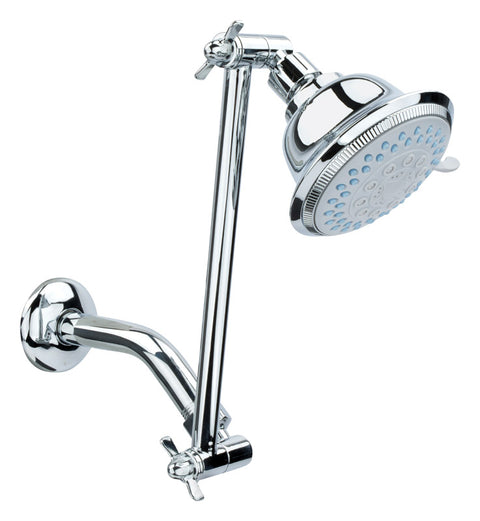 Oakbrook Collection Chrome PVC 5 settings Adjustable Showerhead 1.8 gpm