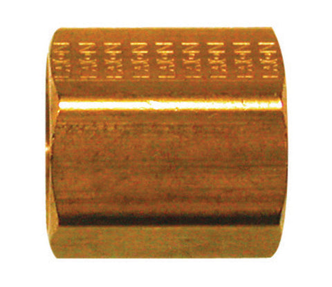 JMF Company 1/4 in. Flare X 1/4 in. D Flare Yellow Brass Inverted Union (Pack of 5)