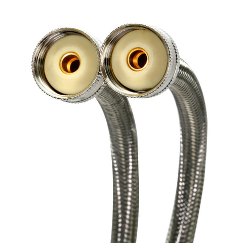 Fluidmaster 3/4 in. Hose Thread X 3/4 in. D Hose Thread 60 in. Stainless Steel Washing Machine Suppl (Pack of 10)