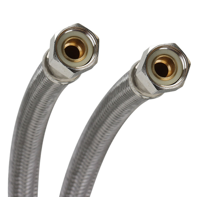 Fluidmaster 3/8 in. Compression X 3/8 in. D Compression 48 in. Stainless Steel Dishwasher Supply Lin (Pack of 10)