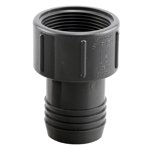 Boshart Industries Schedule 80 1-1/2 in. Insert in. X 1-1/2 in. D FPT Polypropylene Female Adapter 5