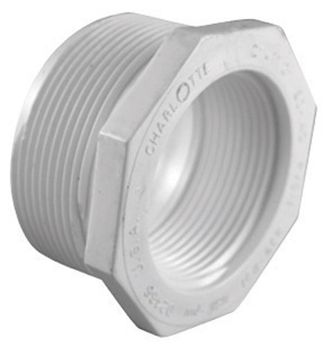Charlotte Pipe Schedule 40 3/4 in. MPT X 1/2 in. D FPT PVC Reducing Bushing 1 pk (Pack of 25)