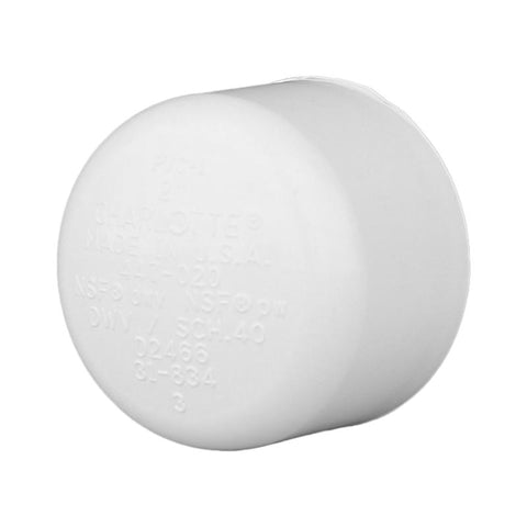 Charlotte Pipe Schedule 40 4 in. Slip X 4 in. D Slip PVC Cap 1 pk (Pack of 6)