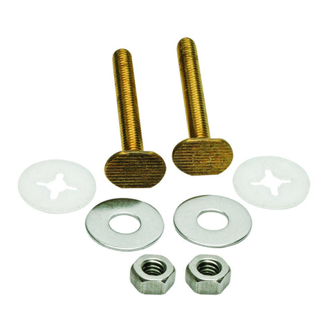 Tornillos de latón Fluidmaster para fijar el inodoro al suelo