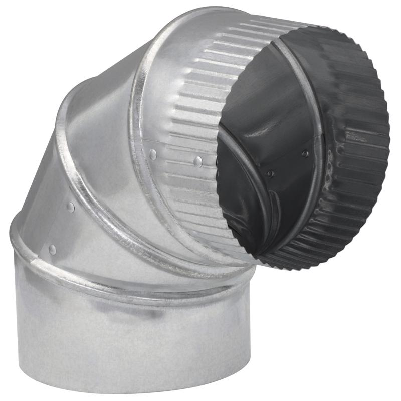 Imperial 5 in. D X 5 in. D Adjustable 90 deg Galvanized Steel Furnace Pipe Elbow (Pack of 8)