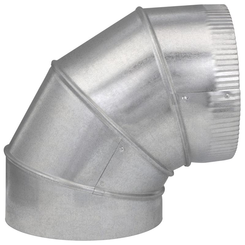 Imperial 8 in. D X 8 in. D Adjustable 90 deg Galvanized Steel Furnace Pipe Elbow (Pack of 4)