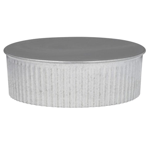 Imperial 5 in. D Galvanized Steel Crimped Pipe End Cap
