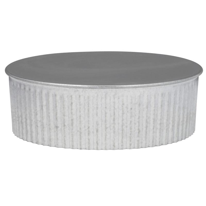 Imperial 6 in. D Galvanized Steel Crimped Pipe End Cap