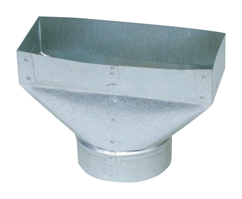 Imperial 10 in. H X 6 in. W Silver Galvanized Steel Register Boot (Pack of 6)