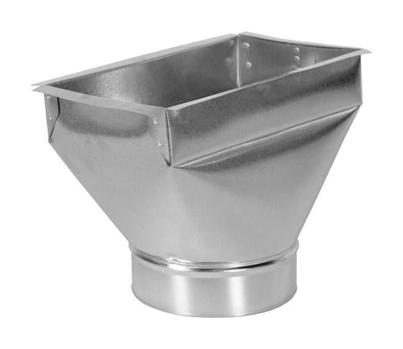 Imperial 10 in. H X 6 in. W Silver Galvanized Steel Register Boot (Pack of 6)