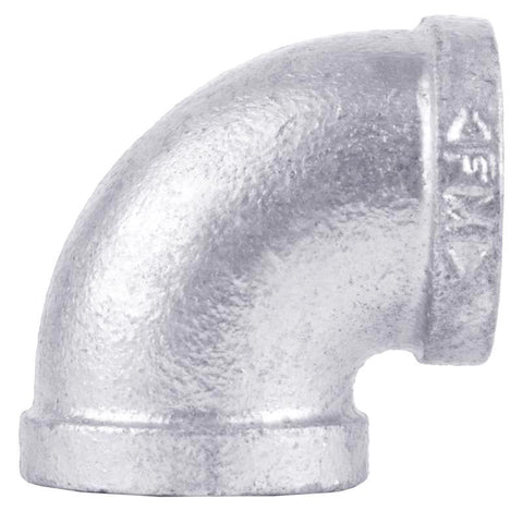 STZ Industries 3/8 in. FIP each X 3/8 in. D FIP Galvanized Malleable Iron 90 Degree Elbow (Pack of 5)