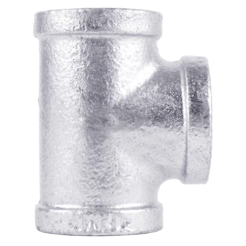 STZ Industries 3/8 in. FIP each X 3/8 in. D FIP 3/8 in. D FIP Galvanized Malleable Iron Tee (Pack of 5)
