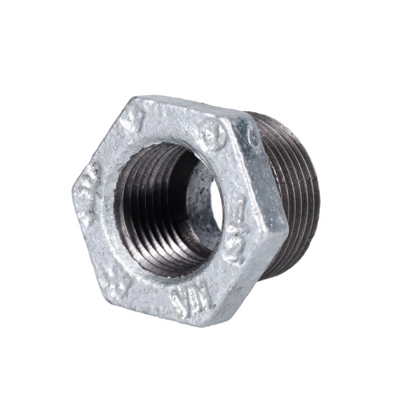 STZ Industries 3/4 in. MIP each X 1/2 in. D FIP Galvanized Malleable Iron Hex Bushing (Pack of 5)