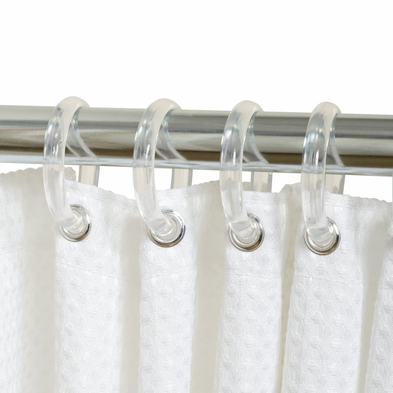 Zenna Home Clear Plastic Shower Curtain Rings 1 pk
