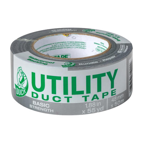 Cinta de ducto gris Duck de 1,88 pulg. de ancho × 55 yd de largo