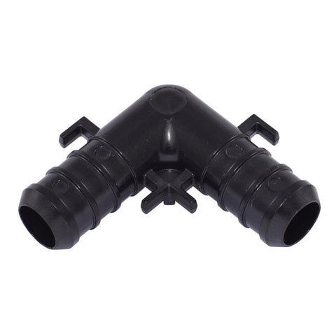 SharkBite 1/2 in. Barb X 1/2 in. D Barb Plastic 90 Degree Elbow