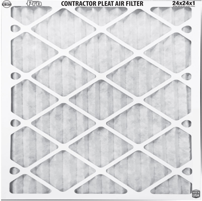 BestAir 24 in. W X 24 in. H X 1 in. 8 MERV Pleated Air Filter 1 pk (Pack of 12)