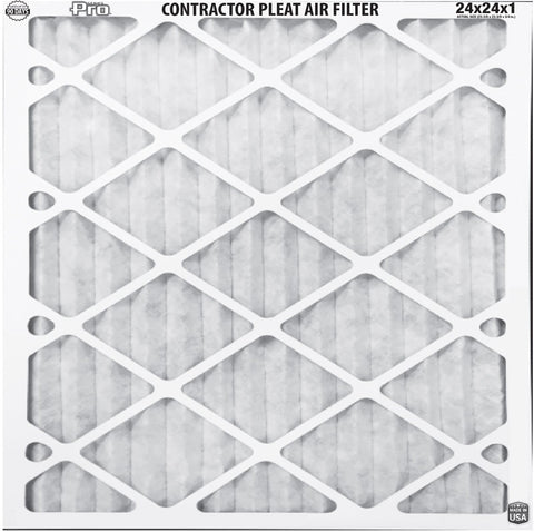 BestAir 24 in. W X 24 in. H X 1 in. 8 MERV Pleated Air Filter 1 pk (Pack of 12)