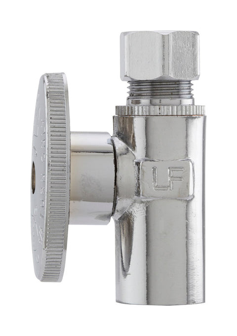 Plumb Pak 1/2 in. Copper Sweat X 3/8 in. Compression Brass Straight Valve