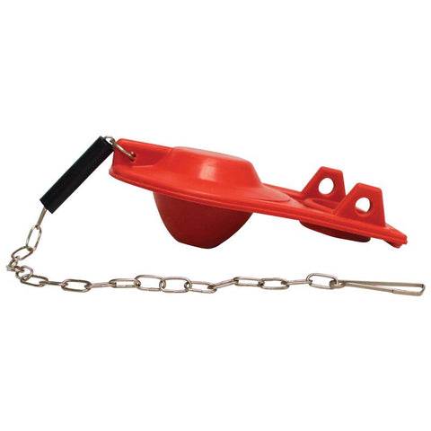 Keeney Flapper and Chain Red Vinyl For Kohler