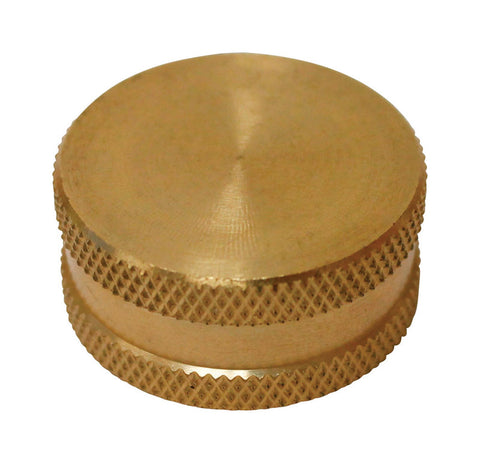 Plumb Pak Brass 3/4 in. D X 3/4 in. D Hose Cap with Washer 1 pk