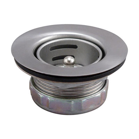 Plumb Pak Jr. Duo 2-1/2 in. D Chrome-Plated Silver Stainless Steel Sink Strainer