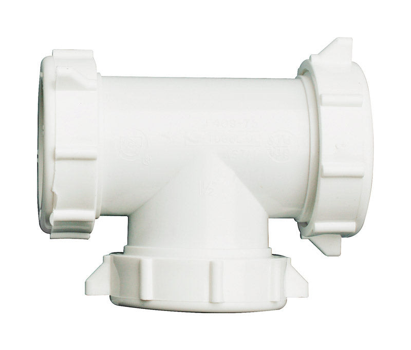 Plumb Pak Acoplamiento en T de 3 vías de plástico de 1-1/2 pulg. D