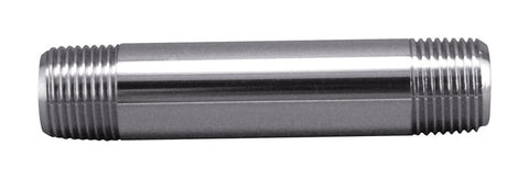 Plumb Pak 3/8 in. IPS in. X 3/8 in. D IPS Polished Chrome Brass Pipe Nipple 3 in. L