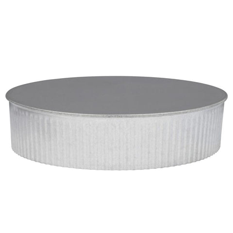 Imperial 7 in. D Galvanized Steel Pipe End Cap