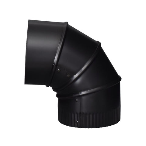 Imperial 5 in. D X 5 in. D Adjustable 90 deg Galvanized Steel Stove Pipe Elbow (Pack of 4)