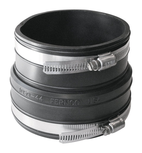 Fernco Schedule 40 4 in. Socket X 4 in. D Socket PVC Flexible Coupling 1 pk