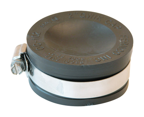 Fernco Schedule 40 2 in. Hub Hub PVC Drain Cap 1 pk