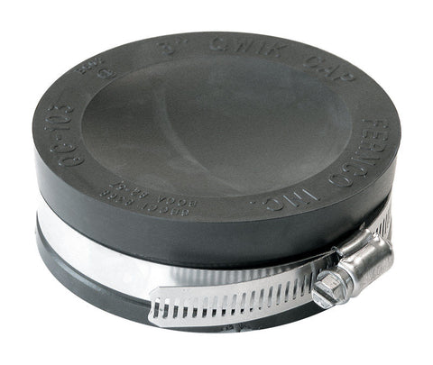 Fernco Schedule 40 3 in. Hub Hub PVC 4.4 in. Drain Cap 1 pk