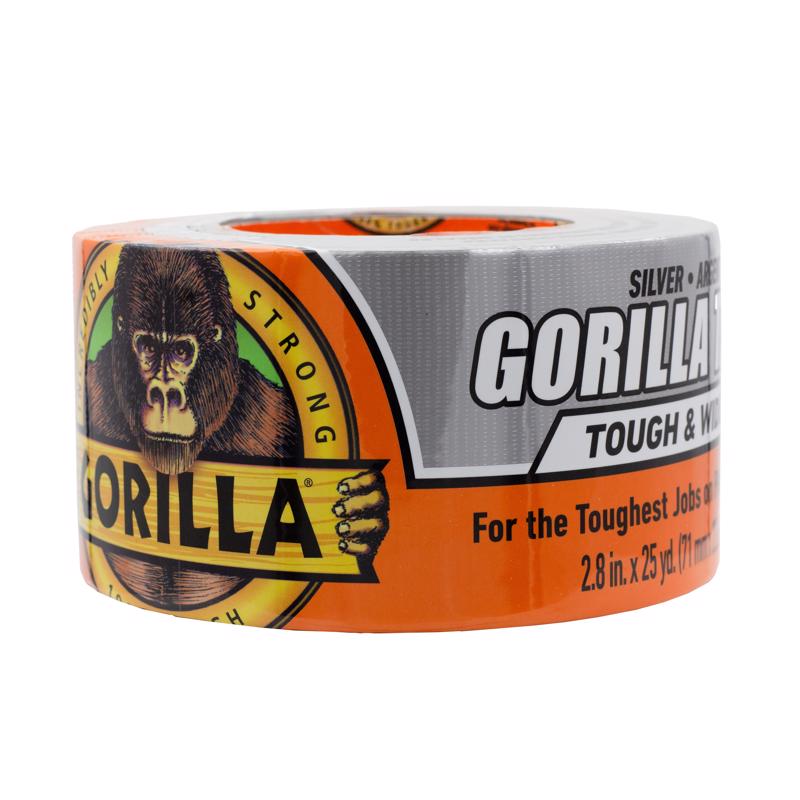 Gorilla 2.88 in. W X 25 yd L Silver Duct Tape (Pack of 4)