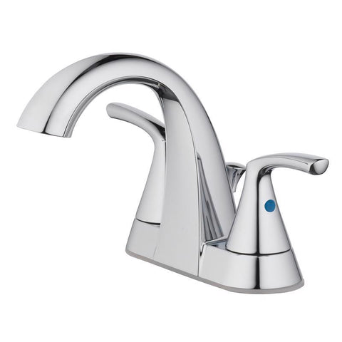 Oakbrook Collection Pacifica Chrome Transitional Two-Handle Bathroom Sink Faucet 4 in.