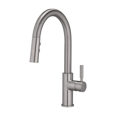 Oakbrook Collection Vela One Handle Brushed Nickel Pull-Down Kitchen Faucet