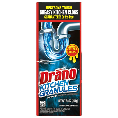Drano Kitchen Crystals Clog Remover 8.8 oz (Pack of 6)
