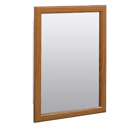 Zenna Home 21-3/4 in. H X 16.13 in. W X 4.5 in. D Rectangle Oak Medicine Cabinet/Mirror