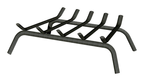Panacea Open Hearth Black Matte Steel Fireplace Grate